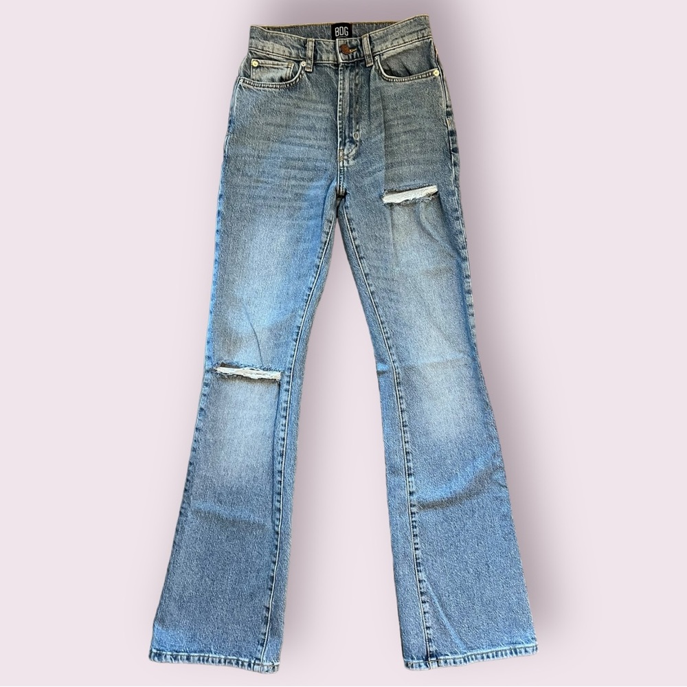 BDG Stretch High Rise Flare Jeans
